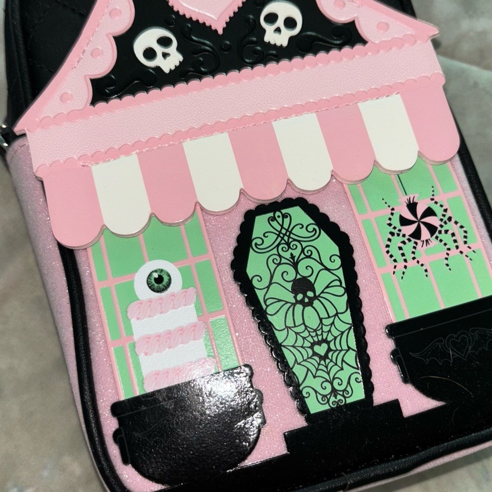 Bath & Body Works Pink and Black Crossbody Bag